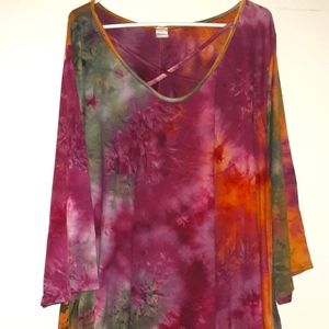 Gorgeous, Soft, Colorful, plus size 5x Tunic by Curvy Brand